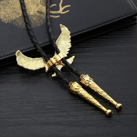 New eagle bolo tie. Silver available.  Other styles available. - Picture 2 of 3